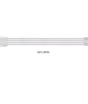PC PSU Extension Kabel Set – ATX 24-Pin, PCI-E 8-Pin en CPU 8-Pin met Cable Combs, 30 cm