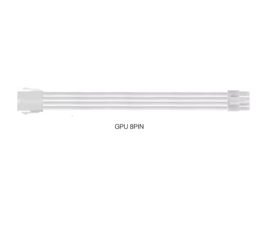 PC PSU Extension Kabel Set – ATX 24-Pin, PCI-E 8-Pin en CPU 8-Pin met Cable Combs, 30 cm
