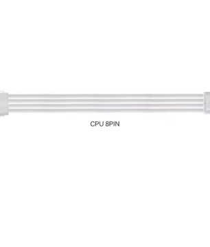 PC PSU Extension Kabel Set – ATX 24-Pin, PCI-E 8-Pin en CPU 8-Pin met Cable Combs, 30 cm
