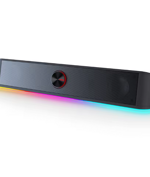 RGB Soundbar Speaker voor PC – 2.0 Stereo Desktop Luidspreker met USB en 3.5mm Aansluiting