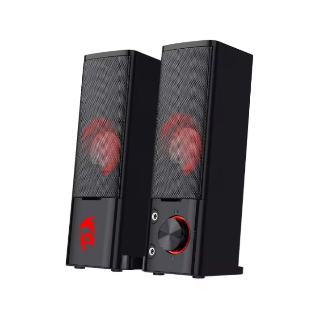 2.0 PC Gaming Speakers / Soundbar – Stereo Desktop Luidsprekers met Bass en LED Verlichting