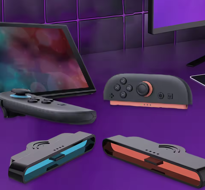 2-in-1 Controller Oplaadkabel voor Joy-Con – Magnetische Charging Cable met LED Indicator, 100 cm