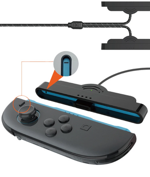 2-in-1 Controller Oplaadkabel voor Joy-Con – Magnetische Charging Cable met LED Indicator, 100 cm