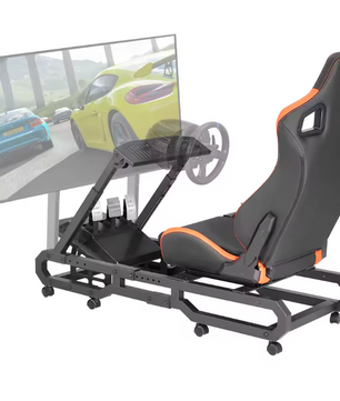 Racing Wheel Stand met Stoel – Verstelbare Simulator Cockpit van Staal met Shifter Mount