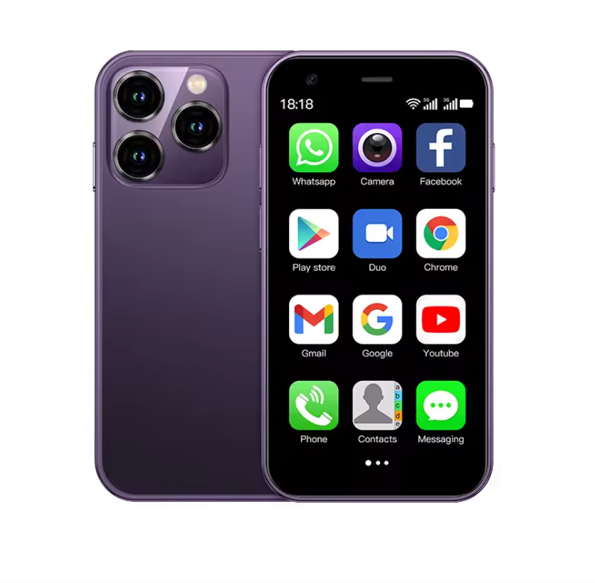 Mini Smartphone 3.0 Inch – Dual SIM Android Telefoon met WiFi, GPS en 16GB Opslag