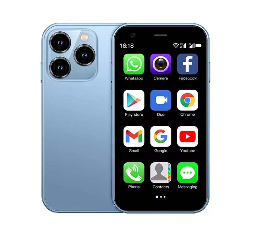 Mini Smartphone 3.0 Inch – Dual SIM Android Telefoon met WiFi, GPS en 16GB Opslag