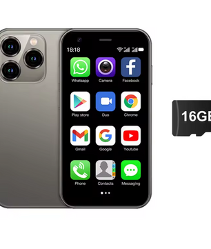 Mini Smartphone 3.0 Inch – Dual SIM Android Telefoon met WiFi, GPS en 16GB Opslag