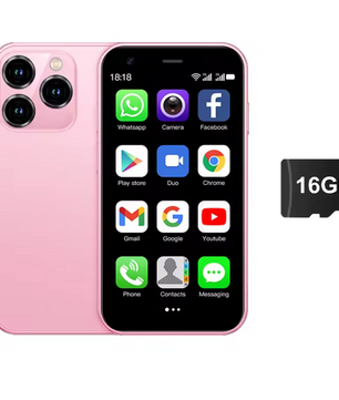 Mini Smartphone 3.0 Inch – Dual SIM Android Telefoon met WiFi, GPS en 16GB Opslag