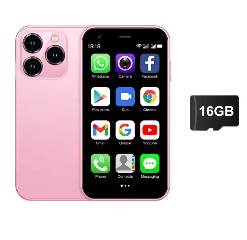 Mini Smartphone 3.0 Inch – Dual SIM Android Telefoon met WiFi, GPS en 16GB Opslag