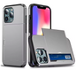 Telefoonhoes met Kaartslot – Schokbestendige Case met Slide Wallet en Dubbele Bescherming