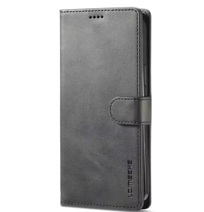 Leren Telefoonhoes met Magneetsluiting – Beschermende Flip Case met TPU Binnenkant