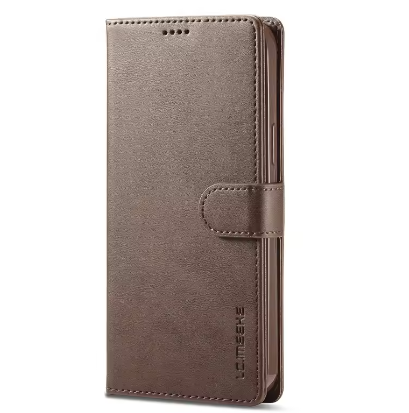 Leren Telefoonhoes met Magneetsluiting – Beschermende Flip Case met TPU Binnenkant