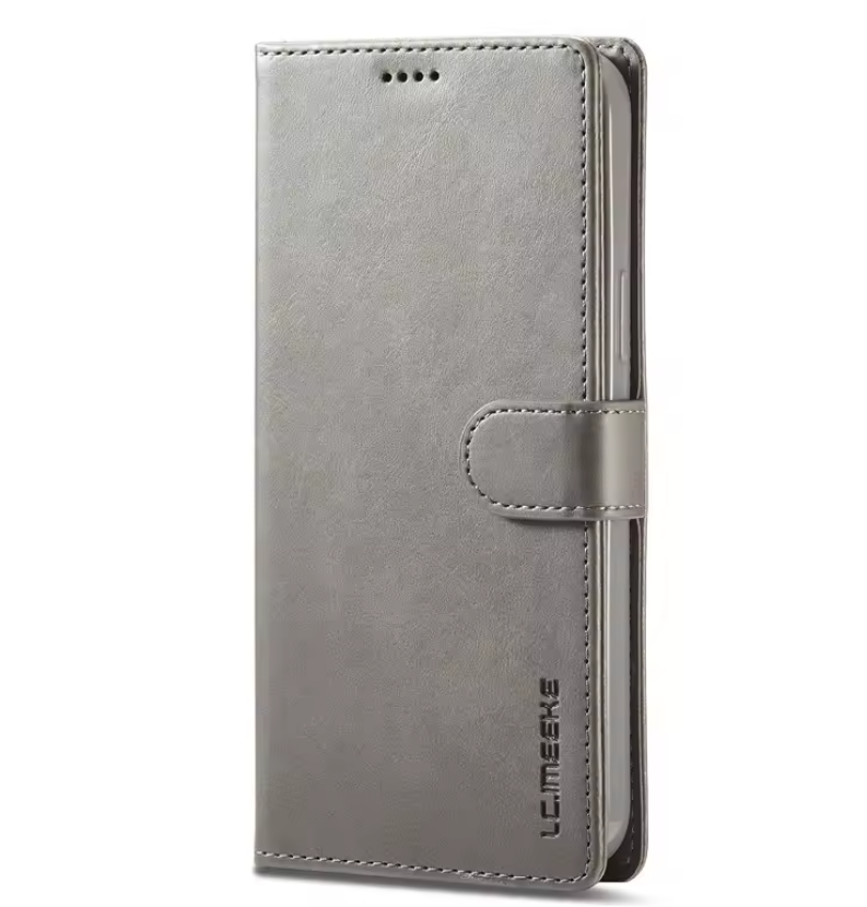 Leren Telefoonhoes met Magneetsluiting – Beschermende Flip Case met TPU Binnenkant