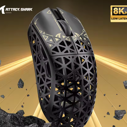 Ultra Lichtgewicht Gaming Muis – Carbon Fiber, 8K Draadloos en High-End Sensor
