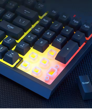 Draadloos Gaming Toetsenbord met RGB – 98 Toetsen, Macro Functies en Polssteun