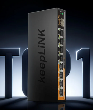 2.5G Managed Netwerk Switch – 8 Poorten + 10G SFP Uplink, Stil en Krachtig