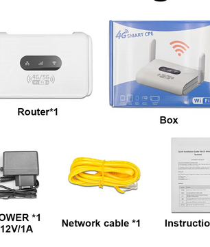 4G LTE WiFi 6 Router – 300Mbps Modem met SIM Slot en Antennes