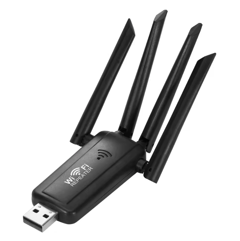 nterieur!  WiFi Versterker 300Mbps – Repeater met 4 Antennes en Groot Bereik