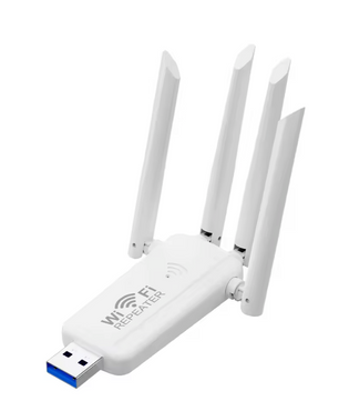nterieur!  WiFi Versterker 300Mbps – Repeater met 4 Antennes en Groot Bereik