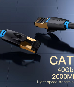 Cat8 Ethernet Kabel – 40Gbps SFTP Netwerkkabel met RJ45 Connector voor Router en Modem