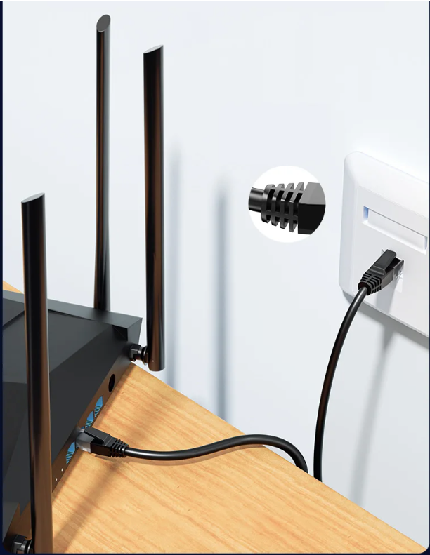 Cat6 Ethernet Kabel – Gigabit RJ45 Netwerkkabel met Afscherming voor Router en LAN