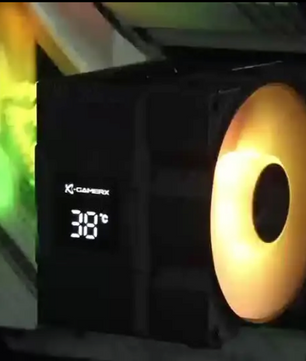 CPU Koeler met ARGB en Temperatuurdisplay – 4 Heatpipes LGA1700/AM5