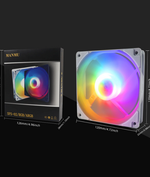 120mm PC Case Fan met RGB – Stille Gaming Ventilator met Hoge Koelprestaties