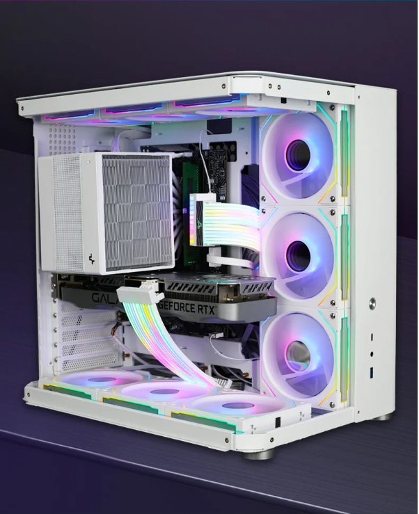 360mm PC Case Fan Set – 3×120mm ARGB met Infinity Mirror en Modulaire Koppeling