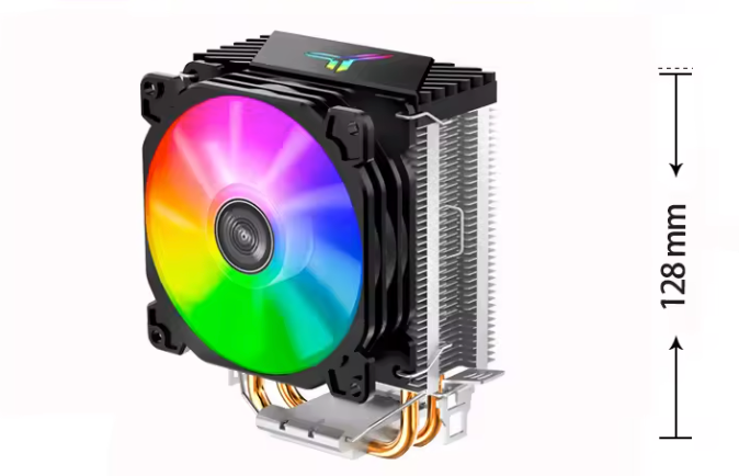 CPU Koeler Tower met RGB – 2 Heatpipes en 92mm Ventilator voor Intel en AMD