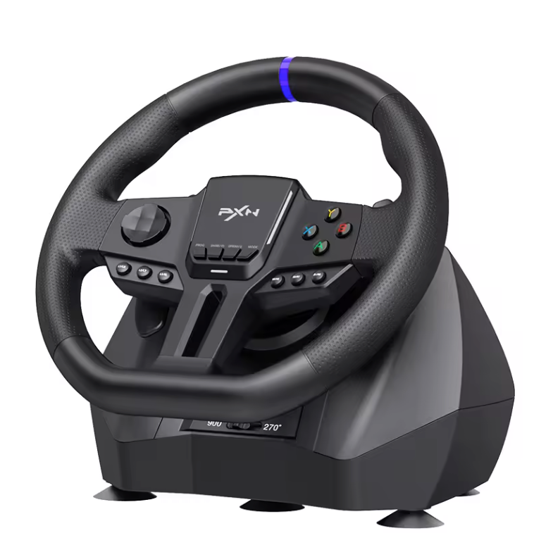 Racing Stuur met Pedalen – 270°/900° Gaming Stuur voor PC en Console