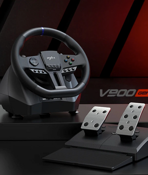 Racing Stuur met Pedalen – 270°/900° Gaming Stuur voor PC en Console