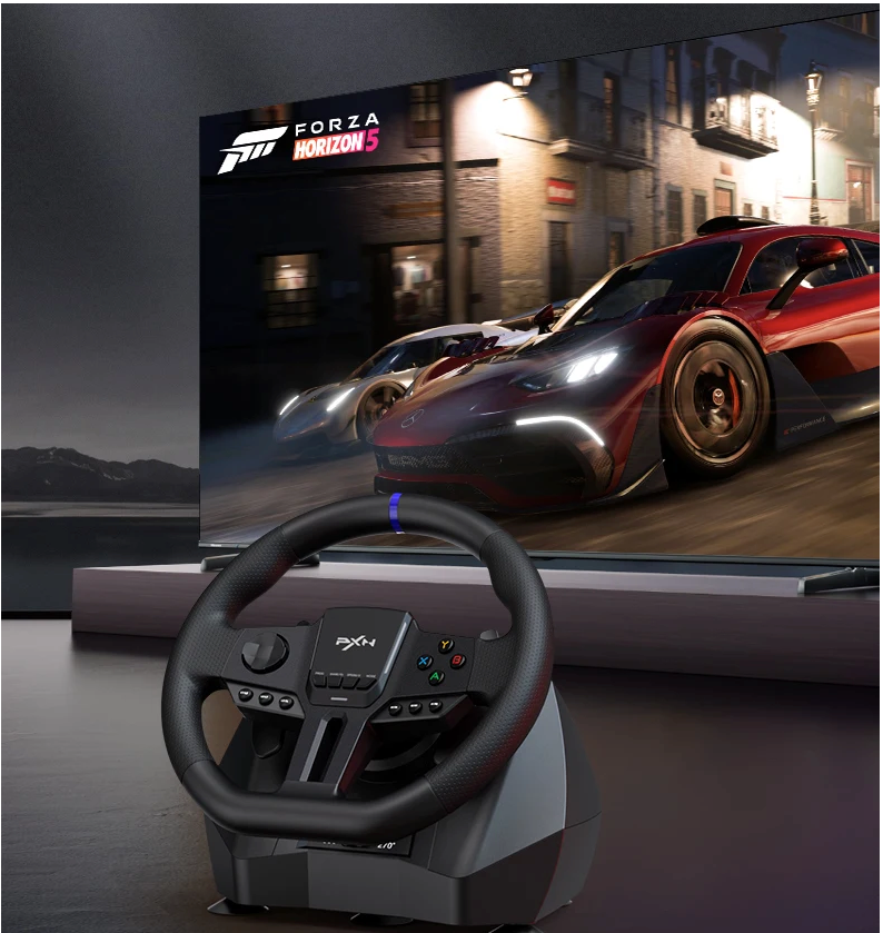 Racing Stuur met Pedalen – 270°/900° Gaming Stuur voor PC en Console