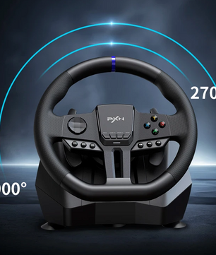 Racing Stuur met Pedalen – 270°/900° Gaming Stuur voor PC en Console