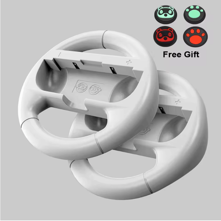 Set van 2 Racing Stuurwielen voor Joy-Con Controllers – Ergonomische Grip en Verbeterde Controle