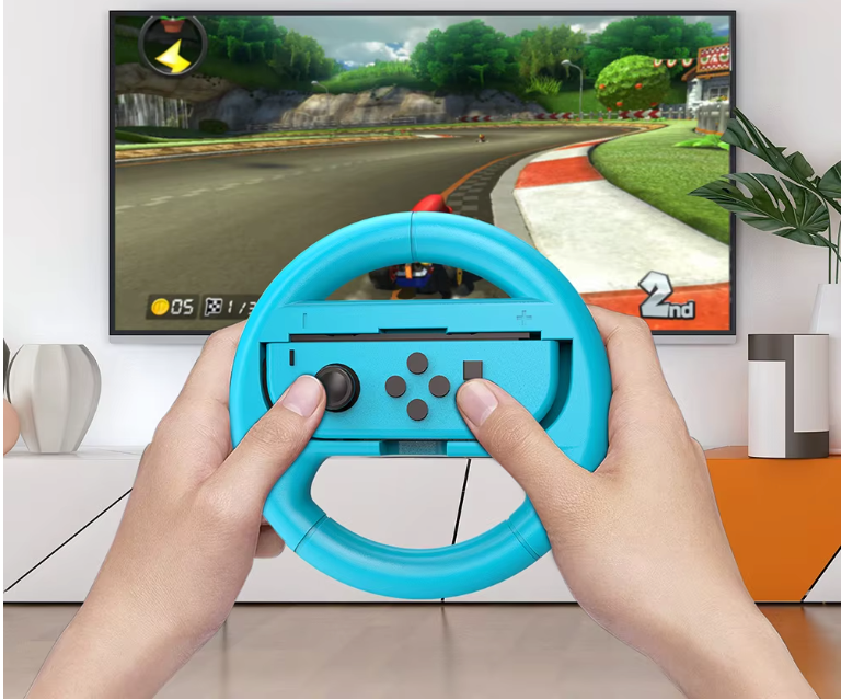 Set van 2 Racing Stuurwielen voor Joy-Con Controllers – Ergonomische Grip en Verbeterde Controle