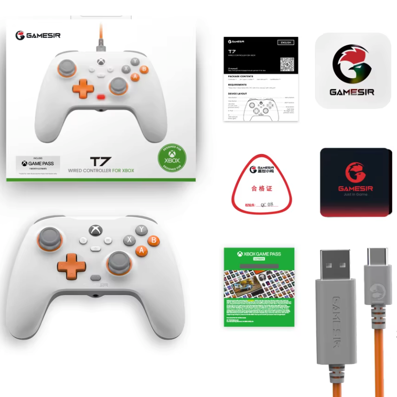 Bedrade Gaming Controller – Hall Effect Joysticks en Triggers met 4x Vibratie voor Console en PC