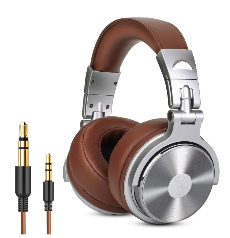 Studio Hoofdtelefoon met Microfoon – Over-Ear, HiFi Geluid en Opvouwbaar Design