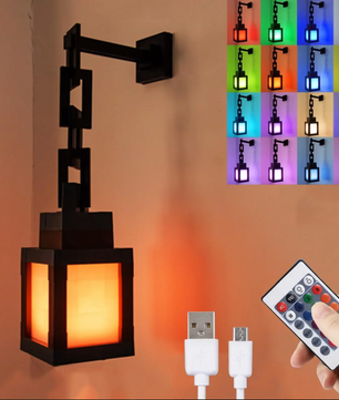 Pixel LED Nachtlamp – RGB 16 Kleuren, Afstandsbediening en Oplaadbaar Design