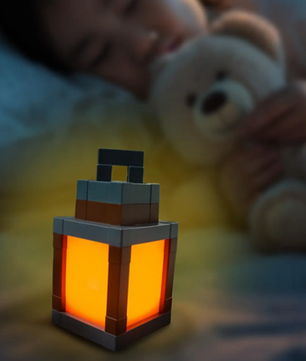 Pixel LED Nachtlamp – RGB 16 Kleuren, Afstandsbediening en Oplaadbaar Design
