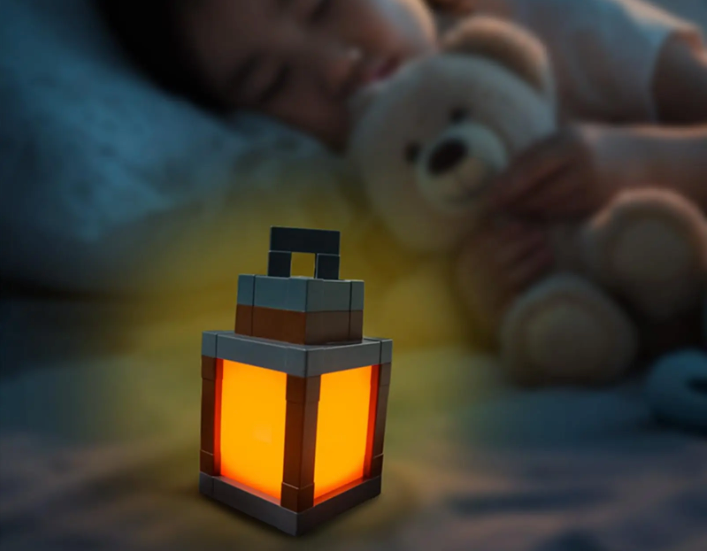 Pixel LED Nachtlamp – RGB 16 Kleuren, Afstandsbediening en Oplaadbaar Design