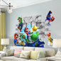Game Thema Muursticker – Cartoon Gaming Decoratie voor Kinderkamer