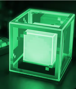 Pixel Beacon Lamp – LED Nachtlamp en Gaming Bureau Decoratie Oplaadbaar