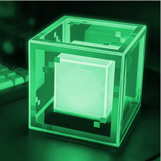 Pixel Beacon Lamp – LED Nachtlamp en Gaming Bureau Decoratie Oplaadbaar