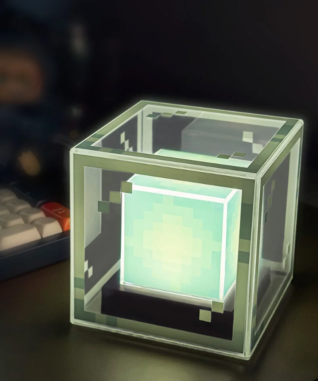 Pixel Beacon Lamp – LED Nachtlamp en Gaming Bureau Decoratie Oplaadbaar