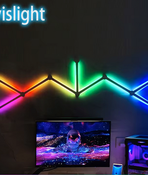 RGB DIY Wandlamp Panelen – Slimme LED Lichtstrips met App en Muziekreactie