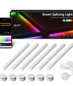 RGB DIY Wandlamp Panelen – Slimme LED Lichtstrips met App en Muziekreactie