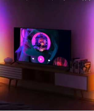 RGB Hoek Vloerlamp – Slimme LED Staande Lamp met App en Muziek Sync