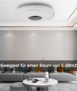 RGB LED Plafondlamp met Bluetooth Speaker – Dimbaar en App Bediening