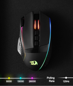 Draadloze Gaming Muis – 26000 DPI, RGB Verlichting en 9 Programmeerbare Knoppen