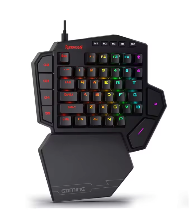 Draadloos One-Handed Gaming Keypad – RGB, 42 Toetsen en Macro Functies